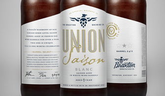 union saison 法國葡萄酒釀造品牌包裝設(shè)計